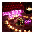 Free Design Neon Light Custom Will You Merry Me Logo Letter Valentine's Day Sign Neon for Room Party Event Wall Neon Sign Custom