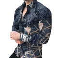 New Arrival Vintage Spring Top Fashion All Over Printed Hawaiian Shirt for Men High End Wedding Party Regular Fit