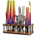 Direct Factory 20-Piece Stainless Steel Barware Tools Set Customizable Bartender Kit with Boston Cocktail Shaker for Bartenders