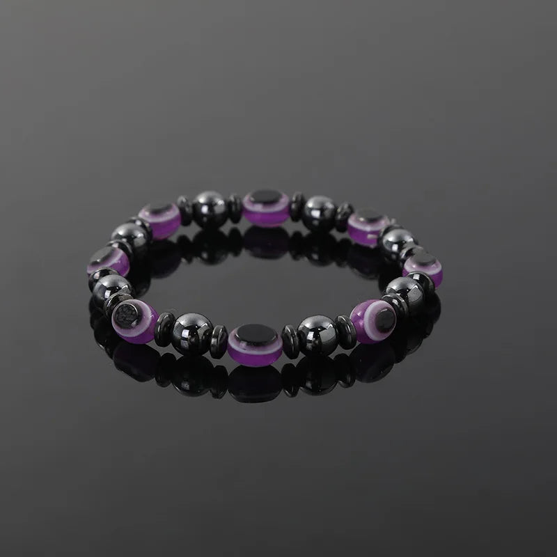 Fashion Blue Eye Evil Fatima Hand Bracelets for Women Beads Bracelet Vintage Jewelry Hot Sale New Bangles Strand Bracelets MEN'S