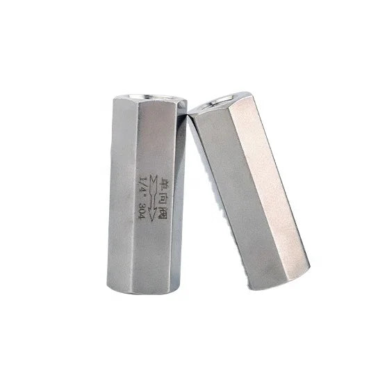 China Supplier One Way Check Valve Non Return Valve Stainless Steel One-way Hydraulic Stop Valve for Gas air