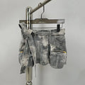 Fengway New Arrivals Women's Natural Waist Casual Button Jean Mini Skirt Shorts A-Line Design Breathable 100% Cotton