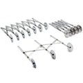 Baking Tools Kitchen Accessories Stainless Steel Adjustable Pizza Wheel 3 5 7 Wheels Pizza Cutter Bread Dough Cutter