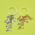 Wholesale Creative Ancient Silver Western Horse Cowboy Hat Boots Keychain School Bag Decorative Pendant Aliexpress Hot Selling