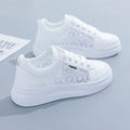 Women's Spring Summer New Style Sneakers Breathable Mesh Upper Sports Board Shoes Flat Slip-On Closure