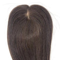 Remy Wig Silk Base 9*14cm Indian Hair Piece Real Straight Human Hair Topper Women Hairpieces