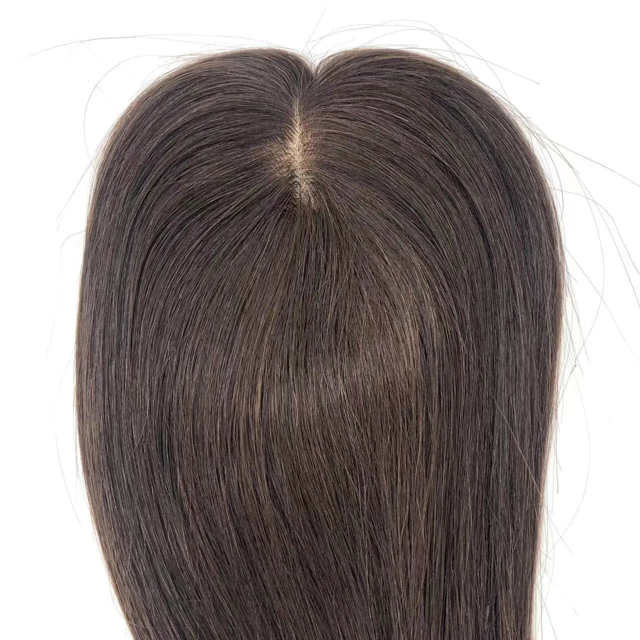 Remy Wig Silk Base 9*14cm Indian Hair Piece Real Straight Human Hair Topper Women Hairpieces