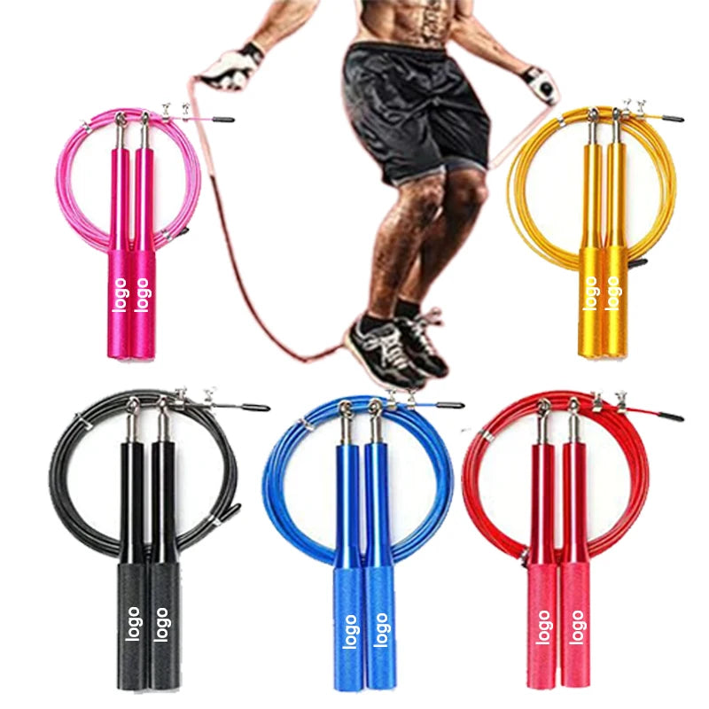NQ SPORTS Newest Custom Speed Jump Rope Handle Steel Wire Fast Speed Segmented Jump Rope for Kids