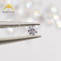 Goldleaf Gemstone   Wholesale Loose Small Size VVS Moissanite Diamond Stones D Color Round Cut Gems for Moissanite Jewelry