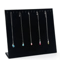 Large Black Gray Velvet Jewelry 16 Hooks Necklace Display Pendant Chains Rack Holder Display Stand Rack
