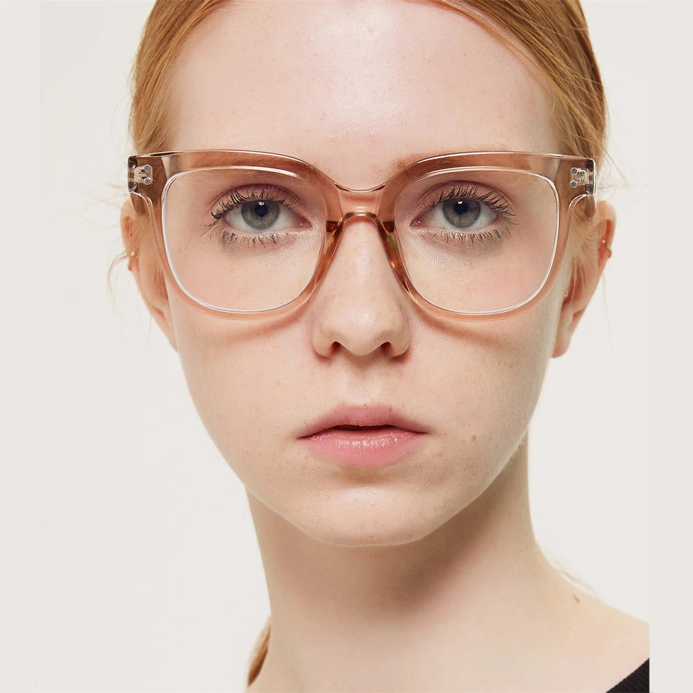 New Trending Classic Square Plastic Optical Eyewear With Blue Ray Blocking Lens With Pins Spectacle Frames Optical Glasses