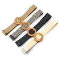 Factory Custom Eco-friendly Woven Cotton  Webbing Tassel Braided Rope Waist Belt