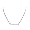 Hot Sale Trendy Women's CZ Geometric Buddhist Charm Necklace with Link Chain Silver Plated Alloy for Party or Gift
