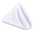 Polyester Fabric Cloth Hemstitch White Napkins for Wedding Party Eco-friendly Reusable Napkin Plain Weave Dining Table Napkins