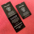 Top Quality Loop Fold T-shirt Back Neck Satin Printing Labelprivate logo Polyester Ribbon Satin Care Label