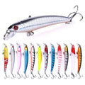 7.5CM-5.6G Hard Treble Hook Fishing Lure ABS Plastic Minnow Lure Bait for Bass Fishing