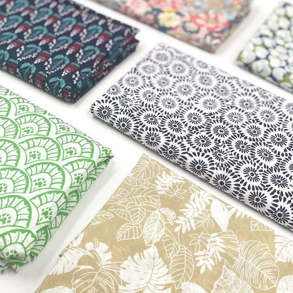 Custom Different Base Cloth Voile Poplin Poland Jakarta Polynesian 100 Percent Printed Cotton Fabrics