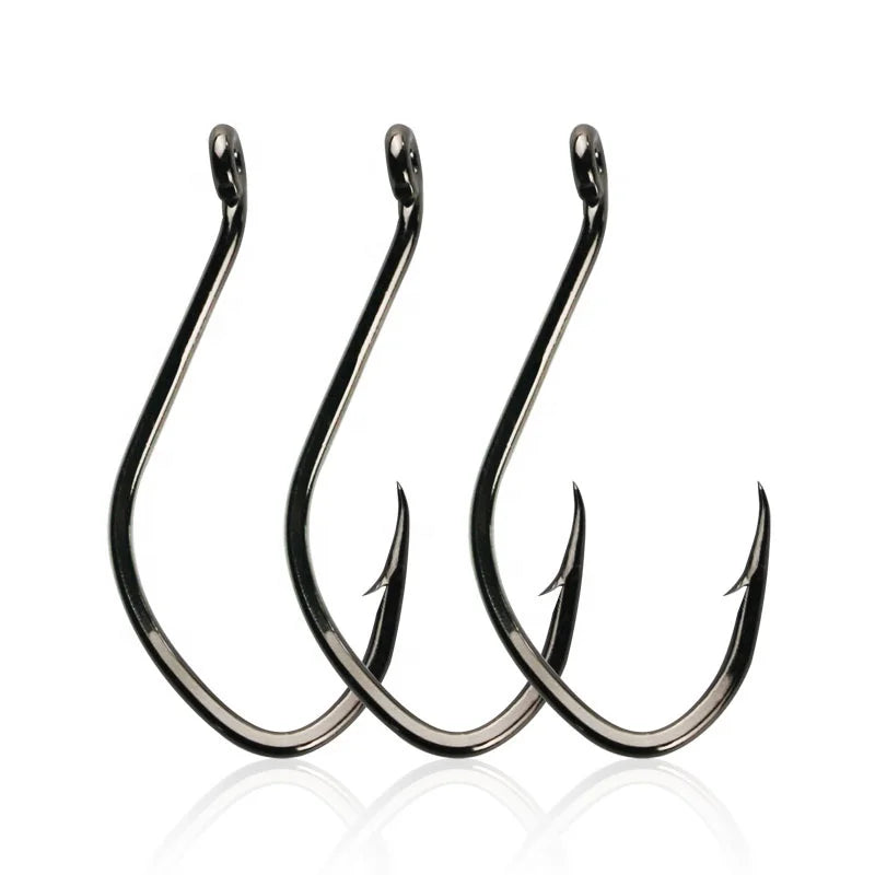 NEW OEM  High Carbon Steel Deep Sea Catfish Hook with Barb Iron Plate Hook Saltwater Fishing Inline Circle  Fishhook