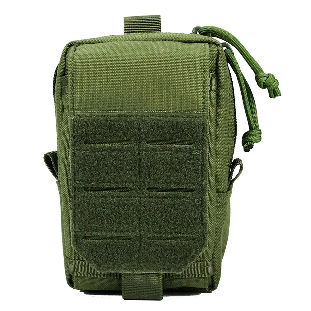 Outdoor Adjustable Tactical Waist Pack Bag Laser Cut Molle Pouch Fanny Pack Pocket Velcro for Outdoor Sports