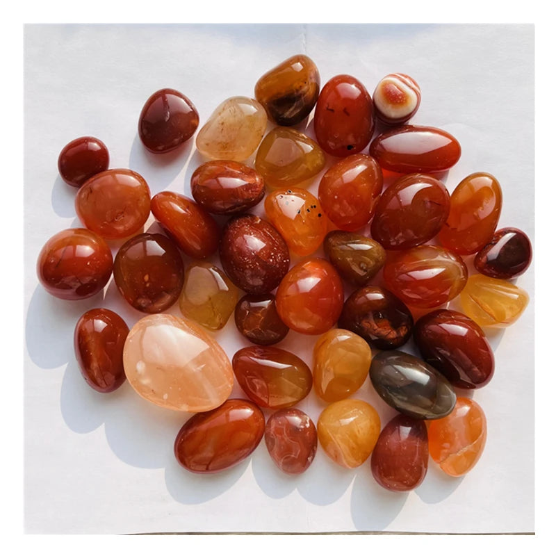 Wholesale High-quality Natural Healing Red Agate Crystals Carnelian Tumbled Stones