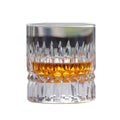 Hand Cut Whiskey Glasses - Bourbon Glass 11oz Bar Glasses Crystal Rocks Glasses Old Fashioned Glass for Men