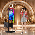 Wedding Events Selfie Magic Mirror Photo Booth Touch Screen 21.5 Inch Photo Mirror Booth With Printer Box Photobooth Machine