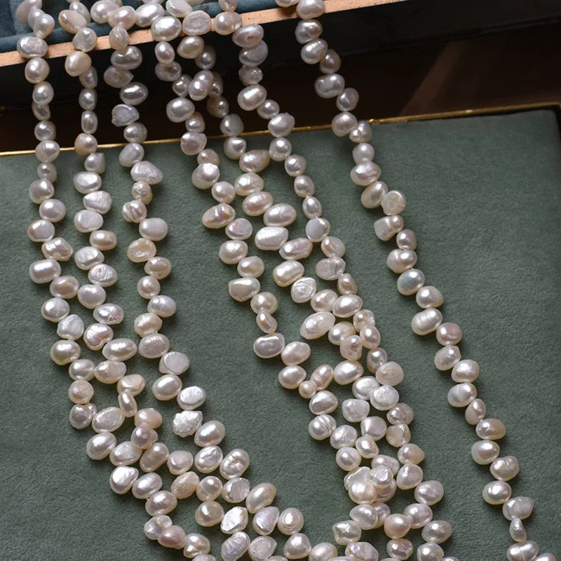 Hot Sale Natural 5-6mm Natural Baroque Pearl Bead for Necklace Making