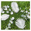 2025  Premium Artificial Tropical Monstera Palm LeafWedding Silver Leaf Set DecorFaux Turtle Leaf for Indoor and Outdoor Decor