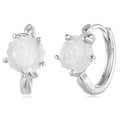 Hot Sale 925 Sterling Silver Exquisite Holly Stud Earrings Zircon for Engagement Wedding Fine Jewelry for Women Holiday Gift