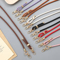 New Adjustable Braided Leather Rope Crossbody Chain Bag Replaces Chain Keychain Pendant with Multifunctional Hanging Rope