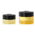 2PCS  15ml+50ml Acrylic Jar Set with Black Lid Yellow Plastic Jars Plastic Cream Jars Refillable Can for Cream
