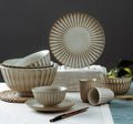 Hot Selling Large Simple Ceramic Plate Soup Bowl Sustainable Porcelain Dinnerware Set for Table Use