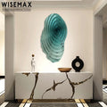 WISEMAX FURNITURE  Hot Selling Modern Luxury Interior Decor Minimalism Irregular Circle Stainless Metal Wall Art Home Decors