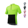 Cycling Jersey Men Short Sleeve Half Zip Pro Team MTB Breathable Quick Dry Anti-UV Sportswear Bicycle Race Shirt