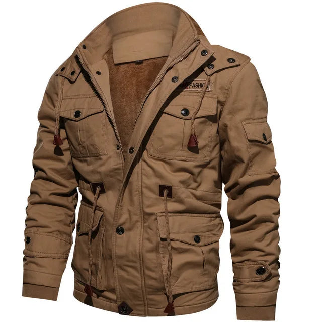 Custom Pilot Winter Corduroy Waterproof Breathable Racer Jacket Plus Size Men