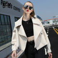 Latest Design Fashion Bomber Genuine Leather Coat New Women's Real Sheepskin Women Leather Jacket for Autumn