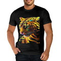 Wholesale Vintage Tiger Printed Women's Men's Casual T Shirts Athletic Running Gym Workout Short Sleeve Tee Shirts for Men S-5XL