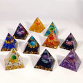 Wholesale Natural Various Materials Healing Gemstone Crafts Crystal Glue Drop Orgen Pyramid for Decoration Gifts