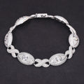 Hip Hop New Jewelry Pass Diamond Tester 11mm Moissanite Evil Eye Infinity Cuban Link Bracelet 925 Silver VVS Mossanite Iced Out