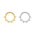 G23 Titanium Chain Spike 16G Body Piercing Nose Ear Earring Hoop Hinged Segment Ring Clickers Women Pierc Jewelry Punk Style