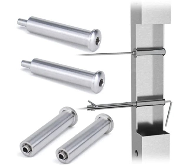 YL Easy to Install Outdoor Stainless Steel Cable Railing Stair Railing Fittings