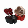 Double Heart Flower Box Transparent Window Cover Fruit   Gift Box Mother's Day Valentine's Day Gift Box
