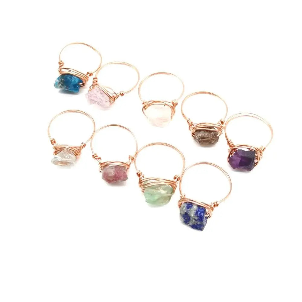 Wholesale Hand Craft Hand Wire Wrap for Women Real Party Jewelry Gifts Ring