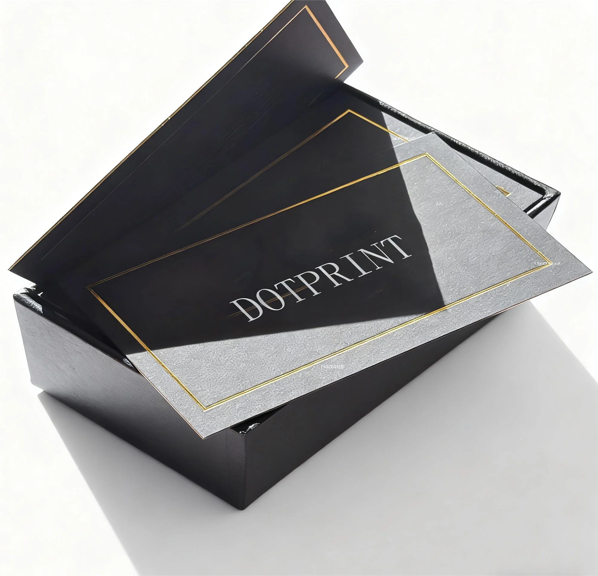 Custom Luxury Gold Foil Black Card | Premium Texture and Gold Foil Edges