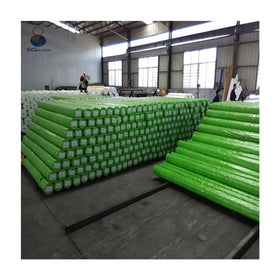 Heavy Duty Waterproof Coated Plain Green Tarpaulin with UV Protection for Cargo Storage