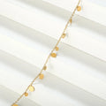 Hot Selling Geometric Stainless Steel Bracelet 18K Gold Plated Waterproof WITH Small Discs Clover Jewelry for Women