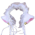 Lolita Head Wrap Kawaii Cat Ears Lace Bow Headband Hair Band Anime Cute Girl Maid Headdress Cosplay Anime Hair Accessories