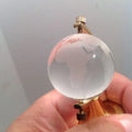 Glass Earth World Globe Paperweight