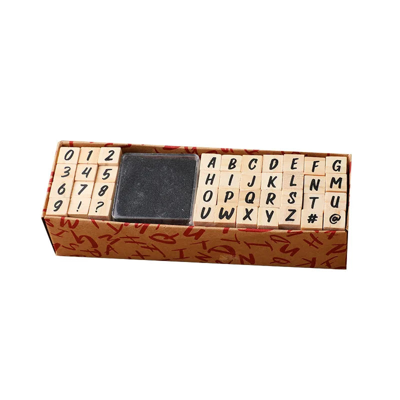 With Clay 40pcs Into Letter Stamps Set Alphanumeric Symbols Handbook Stamps Diy Small Stamps