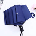 Automatic Three-Folding Transparent Luxury Umbrella UV50+ Sun Protection 190T Nylon Fabric Fully-Automatic Opening Minimalist
